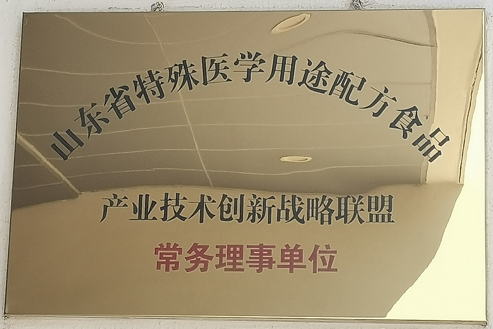 山东省特殊医学用途配方食品产业技术创新战略联盟常务理事单位